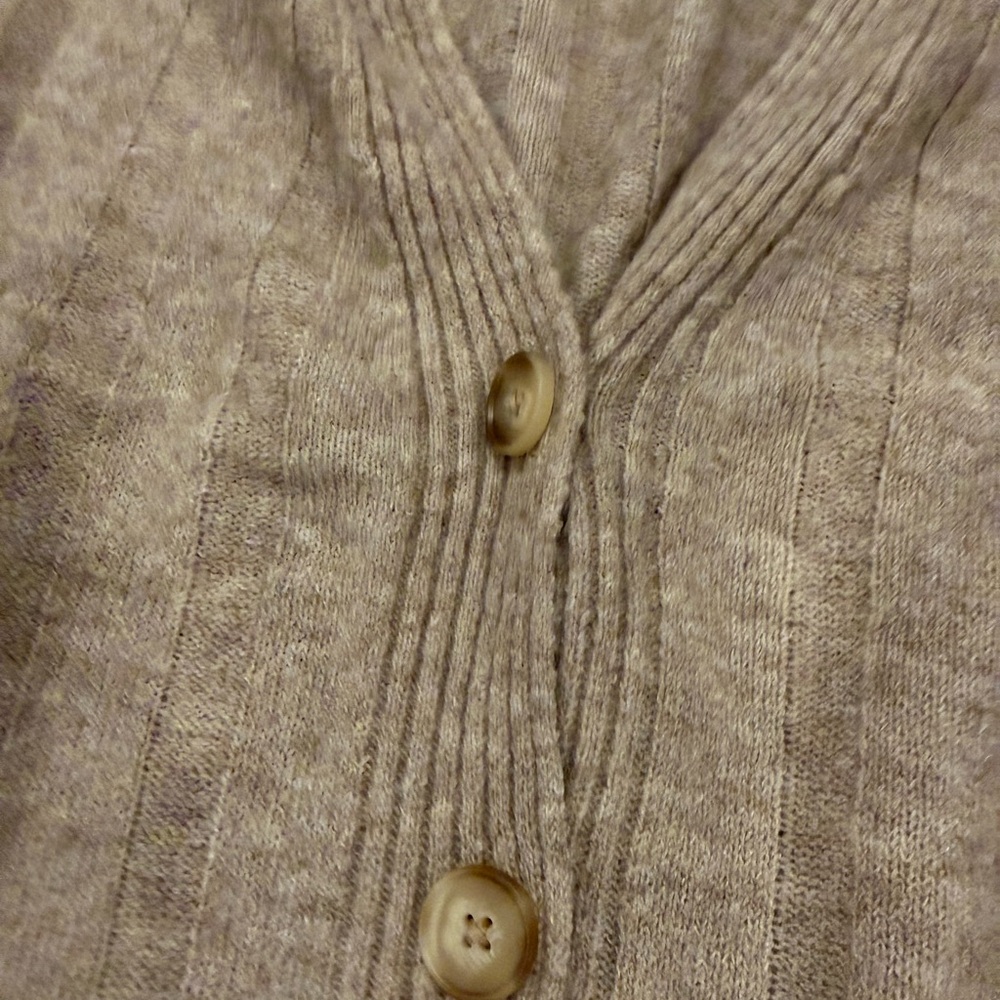 Universal Thread Beige Button-Up Cardigan - Picture 2 of 4
